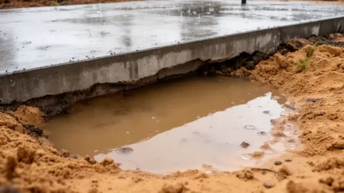 drenaż wokół płyty fundamentowej