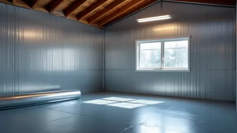 folia paroizolacyjna garaż blaszany