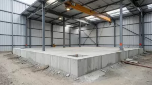 fundament pod halę z płyty warstwowej