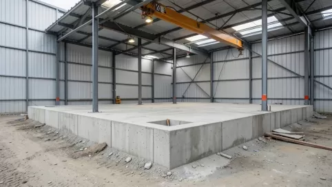 fundament pod halę z płyty warstwowej