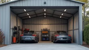 garaż blaszany 11x3