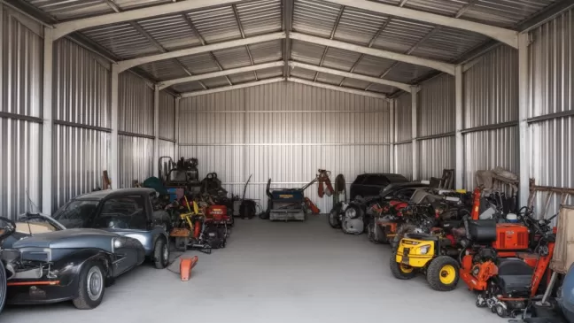 garaż blaszany 12x11