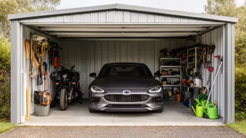 garaż blaszany 3x11