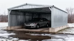 garaż blaszany 4x5 z montażem