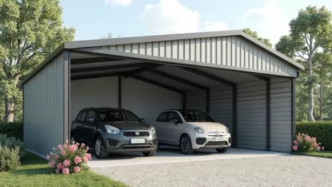 Garaż blaszany 4x6 z montażem