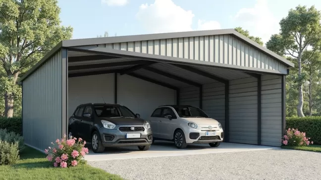 Garaż blaszany 4x6 z montażem