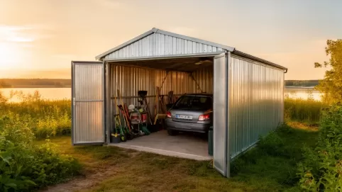 garaż blaszany 4x6 z montażem warmińsko mazurskie