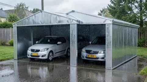 garaż blaszany 6x6 ocynk