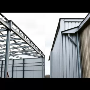 Garaż blaszany kątownik czy profil