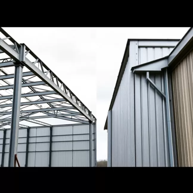 Garaż blaszany kątownik czy profil