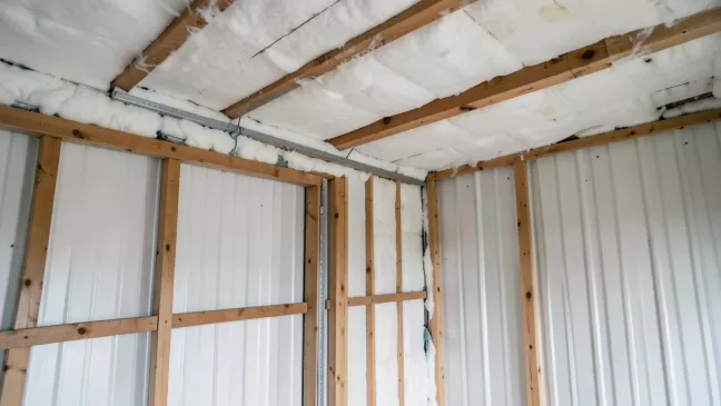 garaż blaszany ocieplenie