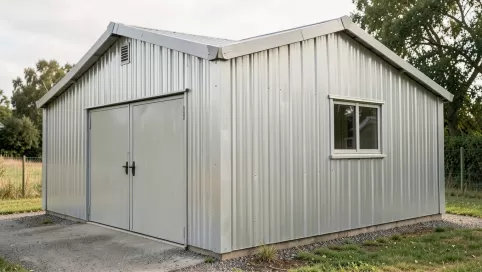 Garaż blaszany ocieplony 5x6