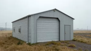 Garaż blaszany z profila zamkniętego