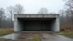 Garaż z płyt betonowych bez pozwolenia