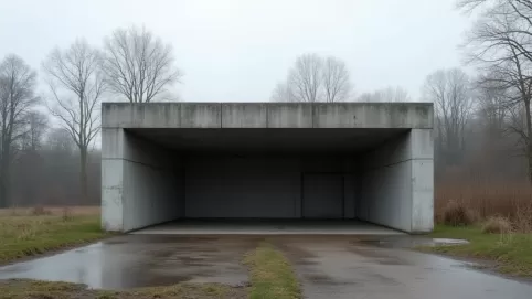 Garaż z płyt betonowych bez pozwolenia