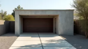 Garaż z płyt betonowych ile od granicy działki