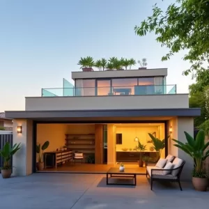 Garaż Z Tarasem Na Dachu