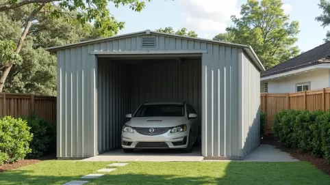 garaże blaszane 3x6