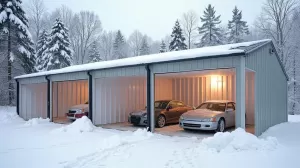 Garaże blaszane ocieplane styropianem