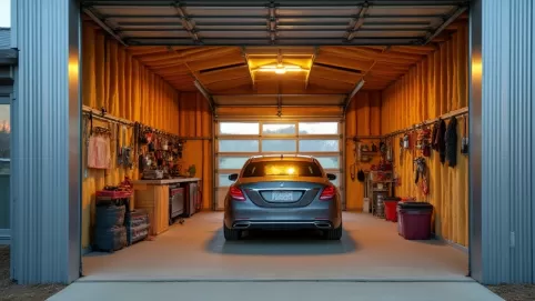 garaże blaszane ocieplone