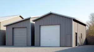 garaże ocieplane blaszane