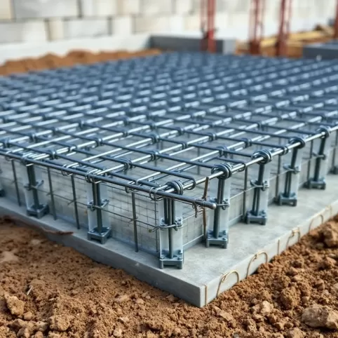 Gotowe zbrojenie płyty fundamentowej