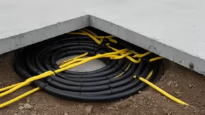 gruntowy wymiennik ciepła pod płytą fundamentową