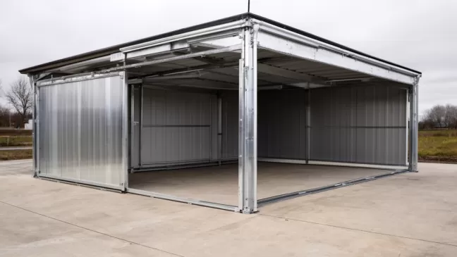 ile waży garaż blaszak 3x5