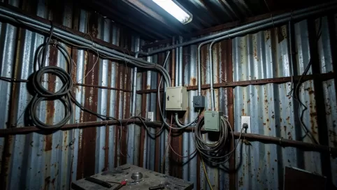 Instalacja elektryczna w garażu blaszanym