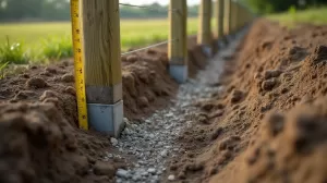Jak głęboko wkopać słupki do bramy
