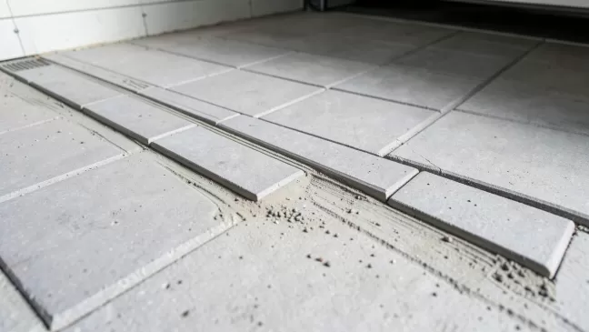 Jak kłaść płytki ze spadkiem w garażu