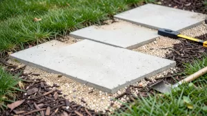 jak układać płyty betonowe w ogrodzie