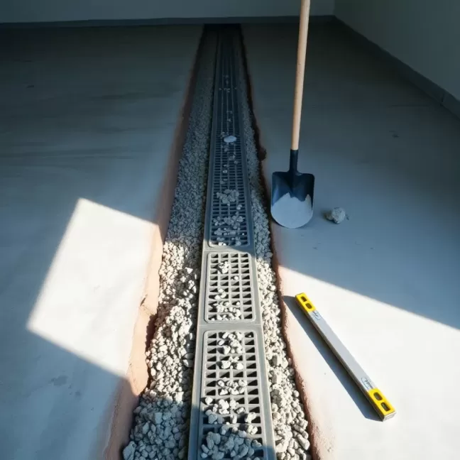 Jak zamontować odpływ liniowy w garażu