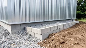 jak zrobić fundament pod garaż blaszany