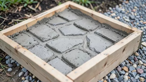 jak zrobić płyty betonowe z formy