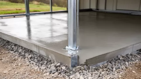 jaka wylewka pod garaż blaszany