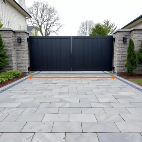 Jaka wysokość bramy wjazdowej nad kostką