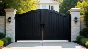 Jaki napęd do bramy dwuskrzydłowej na szeroki słupek