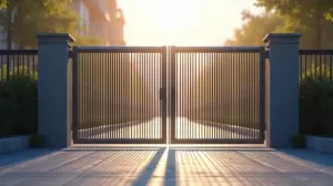 Jaki napęd do bramy dwuskrzydłowej na wąskie słupki