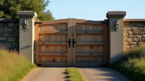 Jakie słupki do bramy dwuskrzydłowej