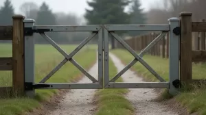 Jakie słupki metalowe do bramy dwuskrzydłowej