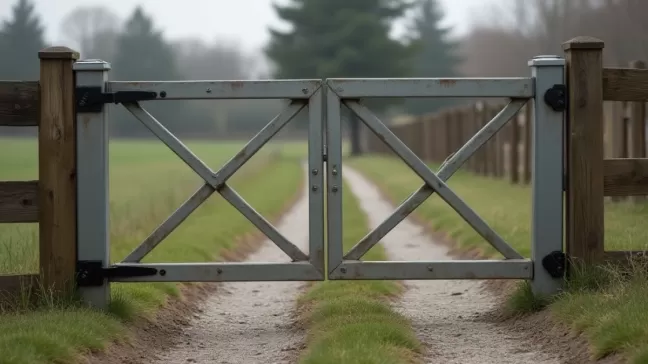 Jakie słupki metalowe do bramy dwuskrzydłowej