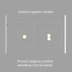 Kalkulator punktów montażowych siłowników do bramy skrzydłowej