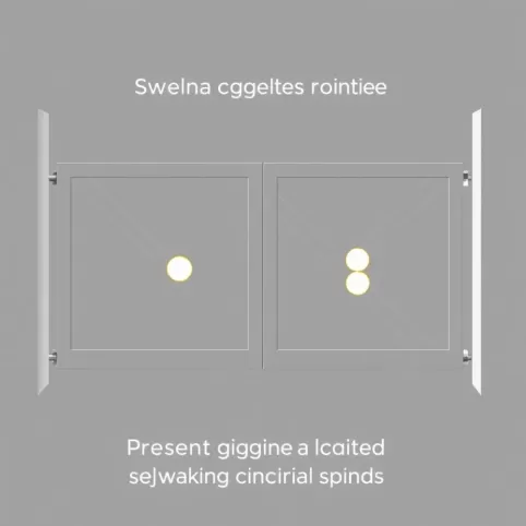 Kalkulator punktów montażowych siłowników do bramy skrzydłowej