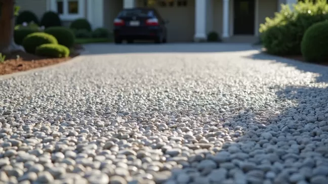 Kamień z żywicą na podjazd