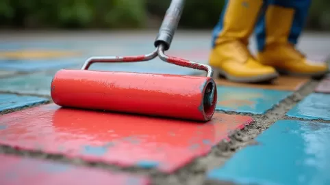 Malowanie płyt betonowych