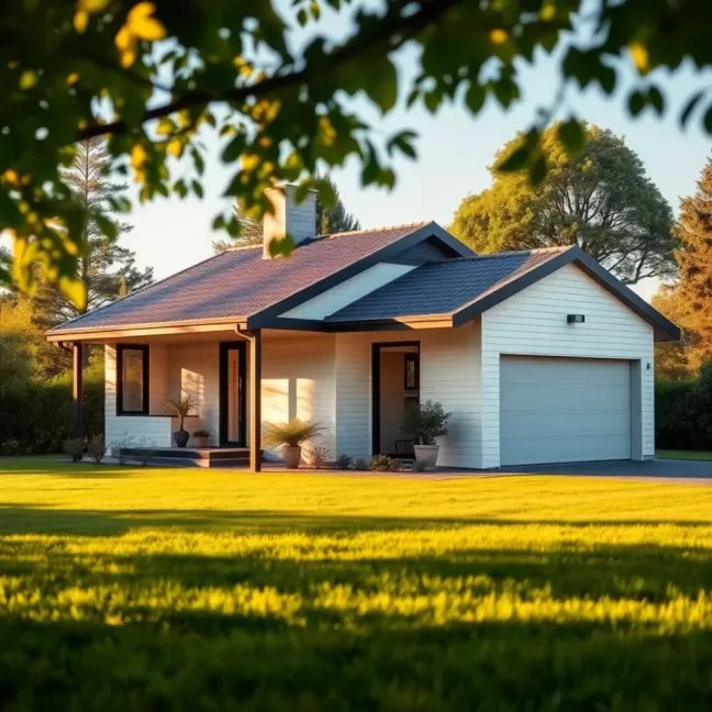 Mały dom z garażem do 100m2