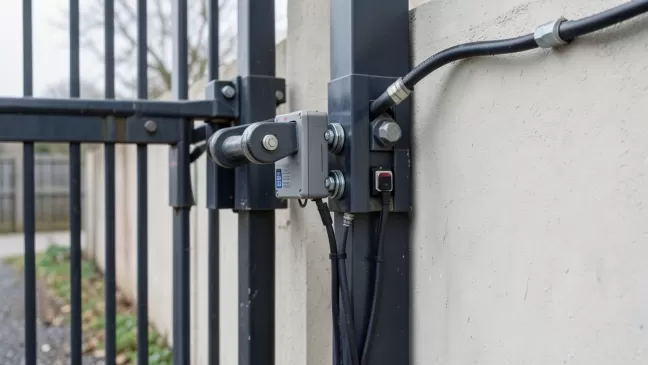 Montaż automatu do bramy dwuskrzydłowej