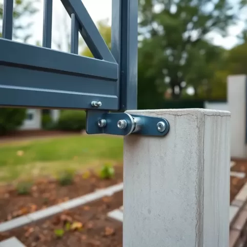 Montaż bramy dwuskrzydłowej do słupków betonowych