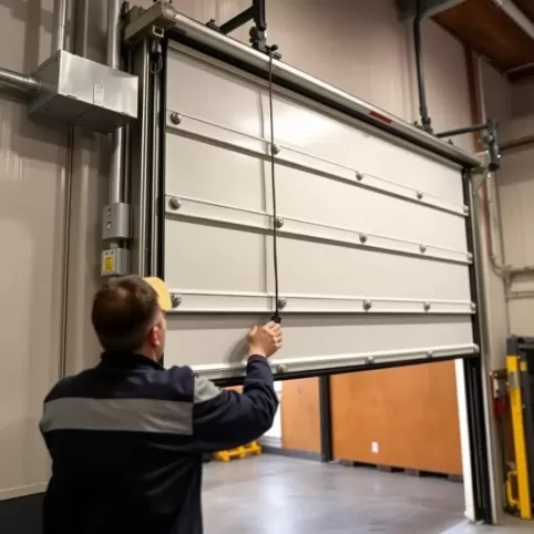 Montaż bramy segmentowej przemysłowej
